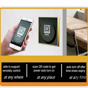 Interruptor inteligente de servicios personalizados con panel de vidrio templado para interruptores de pared con tecnología de tarjeta de inserción máxima de potencia de 110V-240V - Product Image 4