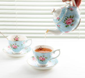 Service à thé de luxe en porcelaine fine britannique, écologique, durable, sans BPA, avec logo personnalisé - Product Image 2