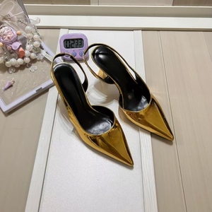 Escarpins élégants en PVC pour femmes, à talons hauts, à bout pointu, tendance, sandales d'été et d'automne avec semelle intérieure en caoutchouc résistante - Product Image 6