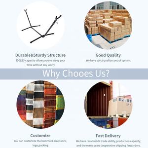 أرجوحة مع موقف للطي التخييم مزدوجة أرجوحة في الهواء الطلق سرير متأرجح مزدوج كرسي هزاز مع تخزين حقيبة حمل - Product Image 4