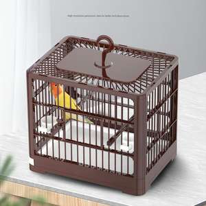 Cage à oiseaux pliable portable pour perroquets grand espace et bonne ventilation fournitures pour oiseaux de cabine domestiques - Product Image 3