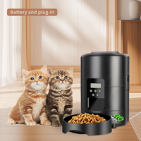 Distributeur automatique de nourriture pour animaux de compagnie, WiFi, portable, écologique, pour chats et chiens, capacité 2L, étanche, en plastique, avec écran LCD