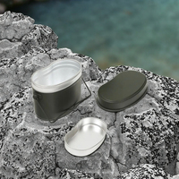 Ensemble de cuisine de camping portable tactique en aluminium pliable imperméable de 1,2 L pour toutes les saisons, boîte à lunch, boîte en étain, ustensiles de cuisine pour la randonnée