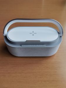 Промо-акция светодиодная портативная беспроводная лампа с зарядным устройством для телефона беспроводное зарядное устройство и динамик прикроватный Пробуждение детский ночник - Product Image 3