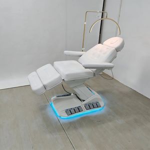 Electrically <b>adjustable</b> beauty bed with multiple functions for eyelash treatment, massage, tattooing and tattoo removal. - Product Image 4