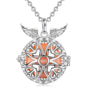 Harmony Bola Ball Vintage Angel Wing Chiming Spheres Pregnancy Locket pendant for Mother