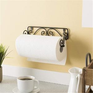 Modern Home Decoration Design Free <b>Standing</b> Wrought Iron Toilet Paper Rack <b>for</b> Kitchen and <b>Bathroom</b> Hotel Use - Product Image 2