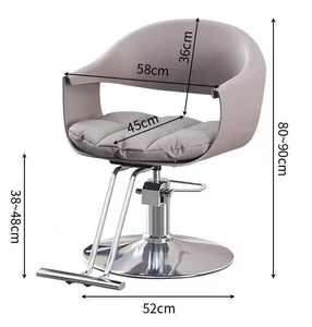 Sillón de Peluquería Hidráulico Reclinable Dorado, Equipo de Salón de Belleza, Silla de Barbería Ajustable para Salón - Product Image 6