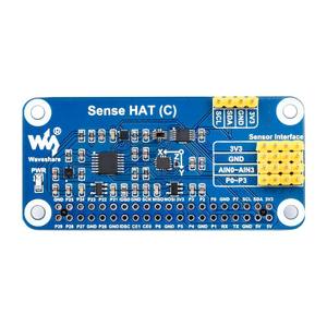 Modul Waveshare Sense HAT (C) untuk Raspberry <span class=keywords><strong>Pi</strong></span>, Antarmuka I2C, Mendukung Sensor Eksternal, Sensor Multi-Fungsi, Fiksasi Sekrup, 2025+ - Product Image 2