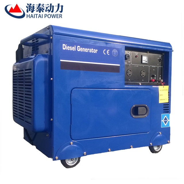 Low Noise Portable Silent Diesel Generator Movable Wheels Air Cooled Soundproof Diesel Generators 220V 380V Factory Direct Sale