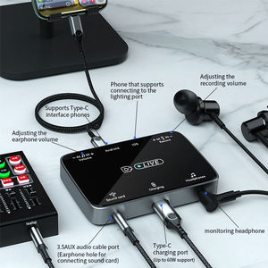 Tiktok diffusion en direct 8 broches <span class=keywords><strong>carte</strong></span> <span class=keywords><strong>son</strong></span> en direct adaptateur audio haut-parleur Interface Audio adaptateur micro charge <span class=keywords><strong>pour</strong></span> <span class=keywords><strong>iPhone</strong></span> - Product Image 4