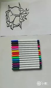 Lot de 12 mini-marqueurs aquarelles lavables à pointe fine, non toxiques, en plastique, pour l'écriture fluide, idéal pour l'art des enfants - Product Image 2