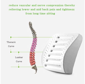 เบาะรองหลังเมมโมรี่โฟมแบบตาข่าย 3 มิติ OEKO-TEX สำหรับเบาะรถยนต์ เก้าอี้สำนักงาน รองรับหลังส่วนล่าง ช่วยบรรเทาอาการปวดเมื่อย ใช้สำหรับอ่านหนังสือหรือพักผ่อนบนเตียง - Product Image 6