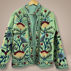 Veste en toile de coton respirante de style bohème pour femmes, automne/hiver, très vendue - Product Image 2