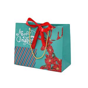 Sac cadeau réutilisable écologique pour les courses Peut personnaliser l'apparence du sac cadeau sac en papier cadeau de bonbons de vacances - Product Image 1