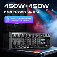 Amplificateur de mixage professionnel PA10X 450W*2, mixeur amplifié 10 canaux pour spectacles sur scène