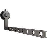 Bohrfreier Saugnapf-Wäscheständer für den Haushalt, faltbar, für Fenster und Balkon, unsichtbar, aus Aluminium, modern und schlicht