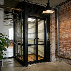 Компактный современный домашний лифт для квартиры с ПВХ-покрытием пола, для небольших домов, на 2-7 человек - Product Image 4
