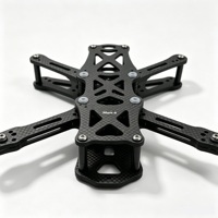 Châssis de drone FPV X-type robuste en fibre de carbone 3K de 5 pouces, conception légère pour un contrôle précis et un temps de vol étendu en freestyle