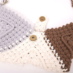 Vietnam-Crafted Natural Macrame <b>Boho</b> Style Women's <b>Handbag</b> Soft Lightweight Open Chain Decoration Good Quality Fashion Accessory - Product Image 5