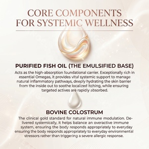 Suplemento Líquido de Aceite de Pescado Emulsionado para Mascotas, Apoyo Inmunológico y Antialérgico para Perros y Gatos, Fabricación de Marca Privada OEM - Product Image 3