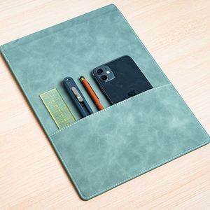 Porte-documents de luxe A4 en cuir PU avec pochette magnétique pour téléphone et porte-stylo, organiseur de documents minimaliste pour réunions de bureau - Product Image 3