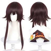 Kostum Cosplay Megumin untuk Dunia yang Indah, Jubah Ajaib Halloween Set Lengkap Bahan Poliester