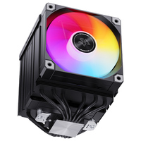 SNOWMAN AX660PRO-ABGB Noir Blanc 6 Tuyaux Affichage Température Double Ventilateurs 800-1900RPM ARGB Refroidisseur CPU Haute Performance 12VDC 3PIN pour CPU