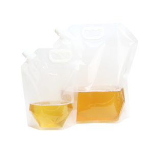 Sac à bec en plastique transparent Conteneur de boisson liquide debout Capacité 1L/2L/3L/5L/10L Emballage Jus de lait <span class=keywords><strong>Vin</strong></span> Riz Café Pochettes - Product Image 1
