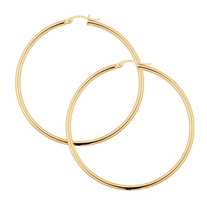 Benutzer definierte Mode beliebte hochwertige Frauen Schmuck übergroße große goldene Creolen - Product Image 1