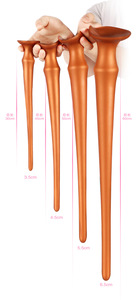 Dilatatore Anale Extra-Lungo Flessibile in Silicone Liquido Impermeabile per Esercizi di Kegel Vendita Diretta dalla Fabbrica di Sex Toys - Product Image 5