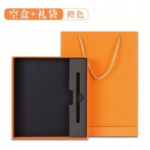 Customized Promotional Leather Hardcover <b>Diary</b> Notebook Pen Gift Set Personalization Silk Screen Printing Paper Box Bag for - Product Image 6