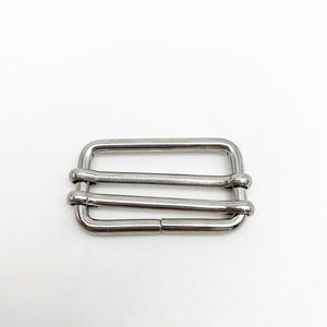 उच्च गुणवत्ता वाले स्टेनलेस स्टील 304 डबल ग्लाइड स्लाइडर बकसुआ धातु समायोजन अकवार सीट बेल्ट लगा लो बद्धी का समायोजन बकसुआ - Product Image 5