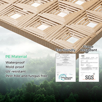 Plaque de plafond en rotin synthétique tissé LTR de Foshan avec cadre pour plafond