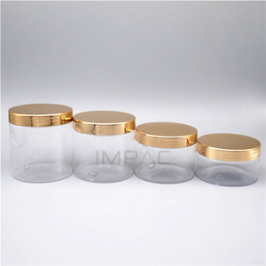 Lọ Nhựa Trong Suốt Cho Hộp Đựng Kem Cơ Thể Có Nắp Vàng 200Ml - Product Image 6