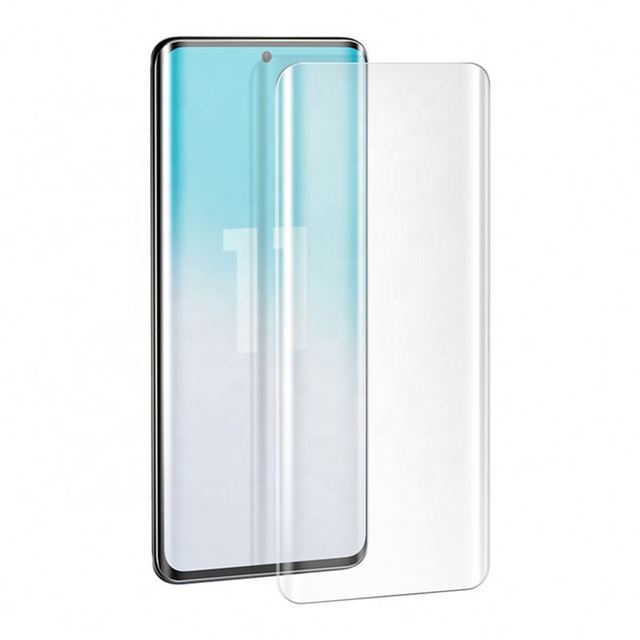3D Full Glue UV Film Curved Nano Liquid Tempered Glass Ultra-Thin Imported Screen Protector 9H Hardness for vivo Mobile Phone
