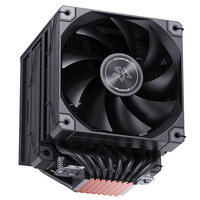 Refroidisseur de processeur SNOWMAN MT880-V4-No Light-BK, dissipateur thermique en aluminium, refroidisseur PWM 4 broches, compatible Intel AMD pour processeur