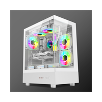 AntarcChill New Arrival Computer MATX Gaming Transparent Case Cabinet CPU Chassis for Desktop With Tempered Glass PC Case