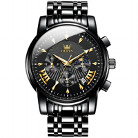 Montres pour hommes à prix bas, 50 pièces, logo OEM personnalisé, 2892, chronographe, phase lunaire, mode, sport, calendrier, montres à quartz de luxe pour hommes