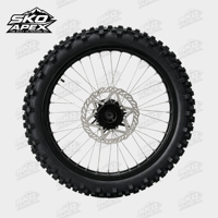 SKOAX Sur-Ron Ultra Bee 21/18 Jantes noires de 21/18 pouces, taille de jante 1.6 et 2.15, remplacement direct, usinées avec précision, pour conduite sur piste unique