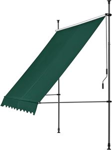 Toldo retráctil a prueba de lluvia Paquete de pedido por correo Toldo de balcón con manivela de mano Altura ajustable Toldo de protección solar Resistente a los rayos UV - Product Image 4