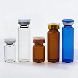 ขวดแก้วใสสีเหลืองอำพันแบบกำหนดขนาดเองสำหรับการอบแห้งแบบแช่แข็ง - Product Image 2