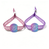 Bracelets d'entrée RFID NFC personnalisés en tissu tissé pour les expositions, les parcs, les événements d'entreprise et les adhésions