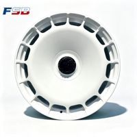 Jantes en alliage d'aluminium forgé personnalisées Aerodisc argent/noir, nouveau design en maille de 20 pouces pour G63 RangeRover SV pour Defender FSB