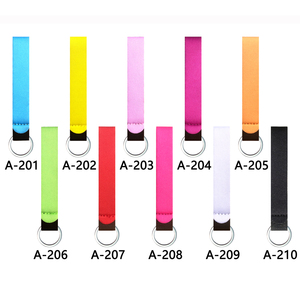 Portachiavi con supporto per lucidalabbra bianco vuoto portachiavi con supporto per Chapstick in Neoprene solido portachiavi con supporto igienizzante per rossetto per sublimazione - Product Image 4