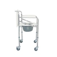 Chaise de bain commode de fauteuil roulant de toilette d'aisance de haute qualité pour des personnes âgées et handicapées