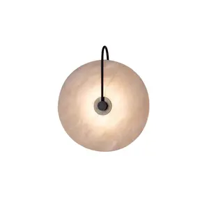 Modern Copper Led Wall Lamp Creative Marble Sconce Wall Light For Living Room Bedside Bedroom Hotel Aisle Lighting
