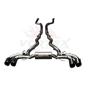 Escape Valvetronic Vortex Precision SS304 para BMW M8 F91 F92 F93 4.4L Twin-Turbo con Cuatro Puntas de Silenciador con Recubrimiento Oscuro - Product Image 1
