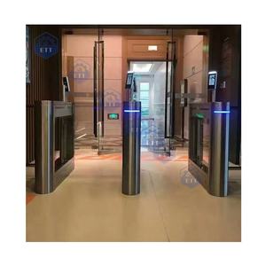 Porte de tourniquet d'oscillation de système de carte de Rfid pour l'accès de code de QR de terrain de jeu pour la barrière de tourniquet de trépied de visage et d'empreinte digitale de gymnase - Product Image 1