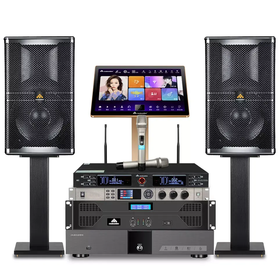 Top Professional Karaoke System KTV InAndon Multi-function KV-V5 Max Singing Machine 8TB WiFi Touch Screen 4K Karaoke player